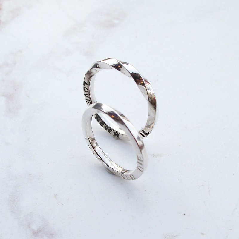 DIY Handmade Silver Jewelry Teaching Volume | Perfect Love Reversal Sterling Silver Couple Rings | - งานโลหะ/เครื่องประดับ - เงินแท้ 