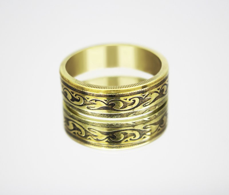 Tunisia Coin ring 50/100 Millimes coin rings for men coin rings for women - แหวนทั่วไป - โลหะ 