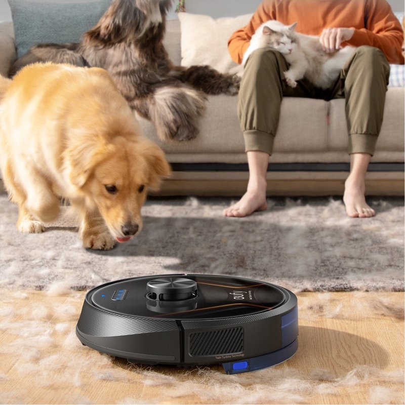 塑膠 吸塵機/吸塵器 黑色 - 【新品上架】Eufy T2261 X8智能雙旋掃拖機器人