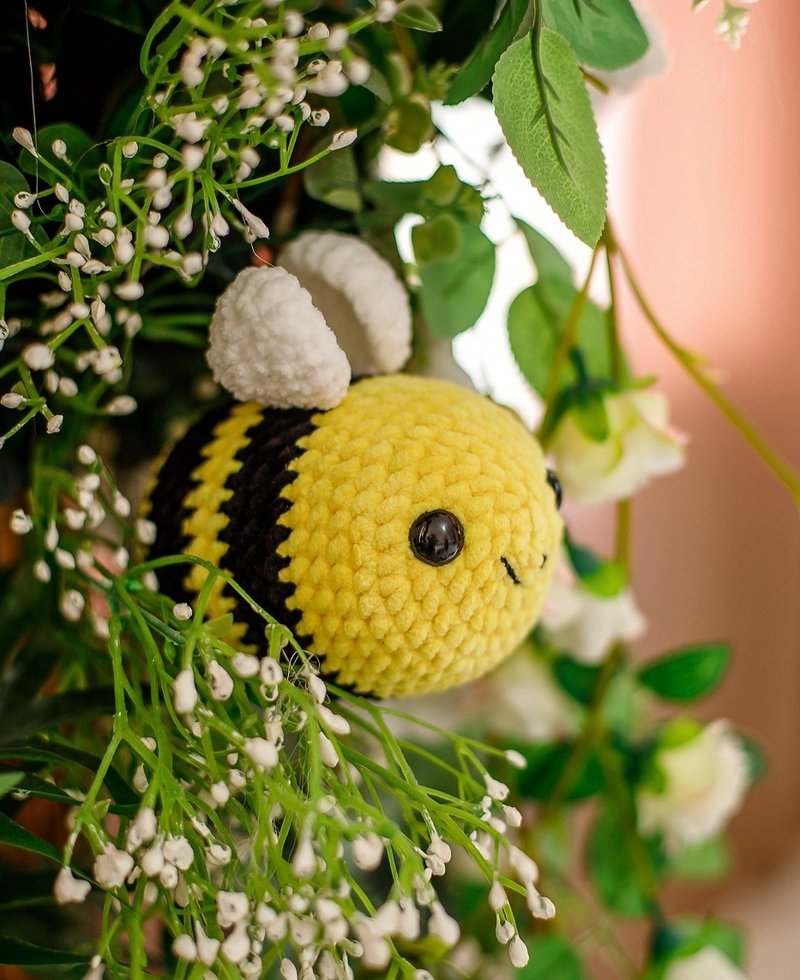 Crochet bee plush, crochet bee pattern, amigurumi bee pattern, bee plushies - 其他數位設計 - 其他材質 