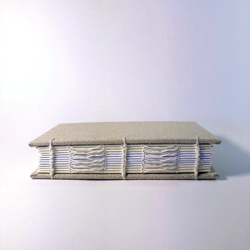 シンプルなカンナビノイド（小）フランスのコプトスレッドバウンドノート空白手作りの本手作りの本の手 - ノート・手帳 - 紙 ブラウン