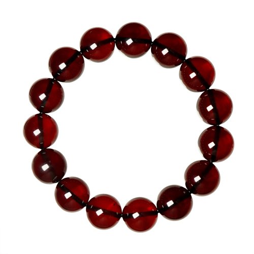 正佳珠寶 Gemsrich Jewelry 【正佳珠寶】琥珀血珀 頂級高淨體櫻桃血珀 13.3-13.8mm 琥珀血珀
