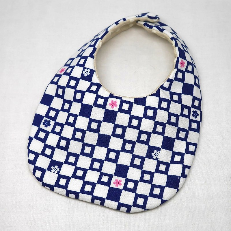 Japanese Handmade Baby Bib - スタイ - 紙 ブルー