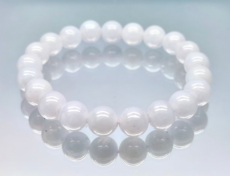 The Blessings - Light pink beads bracelet - est. 9mm, 21pcs - สร้อยข้อมือ - เครื่องเพชรพลอย 