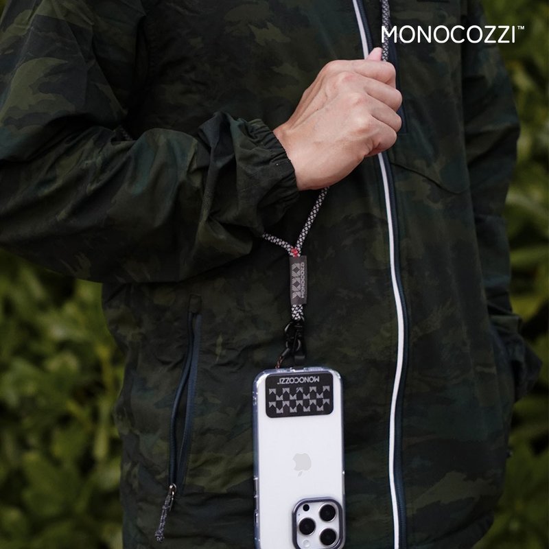 ESSENTIALS iPhone 專用手機揹帶 -附AirPodsPro2掛繩-黑色 - 手機掛繩/背帶 - 棉．麻 黑色