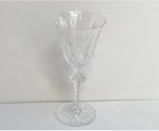 Lead Crystal Cut Glass Drinking Glasses Vintage Glass 