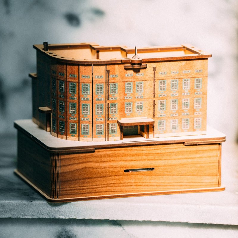 Dessert gift box | Chiayi Art Museum | Architectural model gift box Buckwheat cake gift box Taiwan gift box companion - Cake & Desserts - Wood 