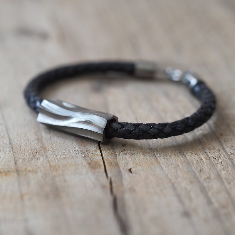 Log Bracelet Silver925 - 手鍊/手環 - 其他金屬 黑色