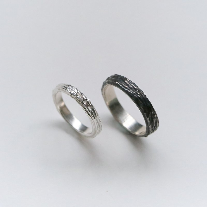 軽やかな結婚指輪 | 年相応のスターリングシルバーリング - リング - スターリングシルバー シルバー