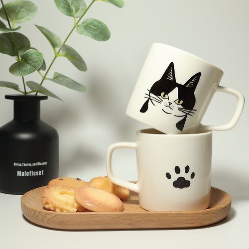 Lacey Cat 萊西貓 彩繪陶瓷賓士貓 馬克杯