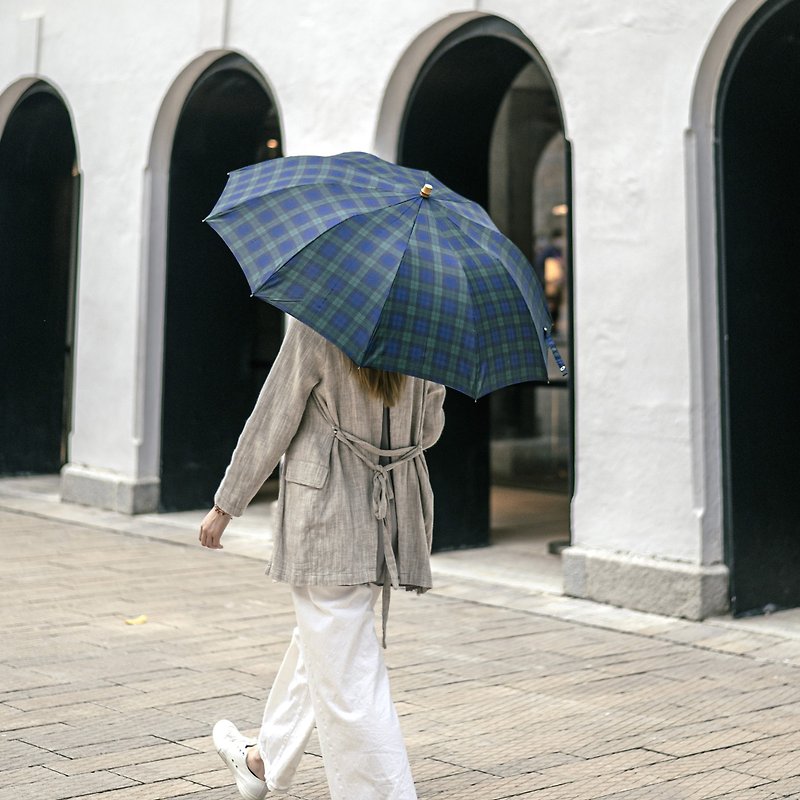 男士專用 竹手柄手開二縮 無需反摺式 香港人手製造 遮骨永久保養 - 雨傘/雨衣 - 其他材質 