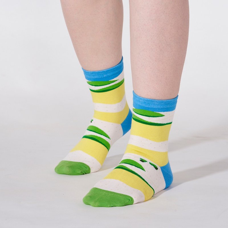 Jimmy forgot to kiss. Oasis Dunes 3:4 socks - Socks - Cotton & Hemp Yellow