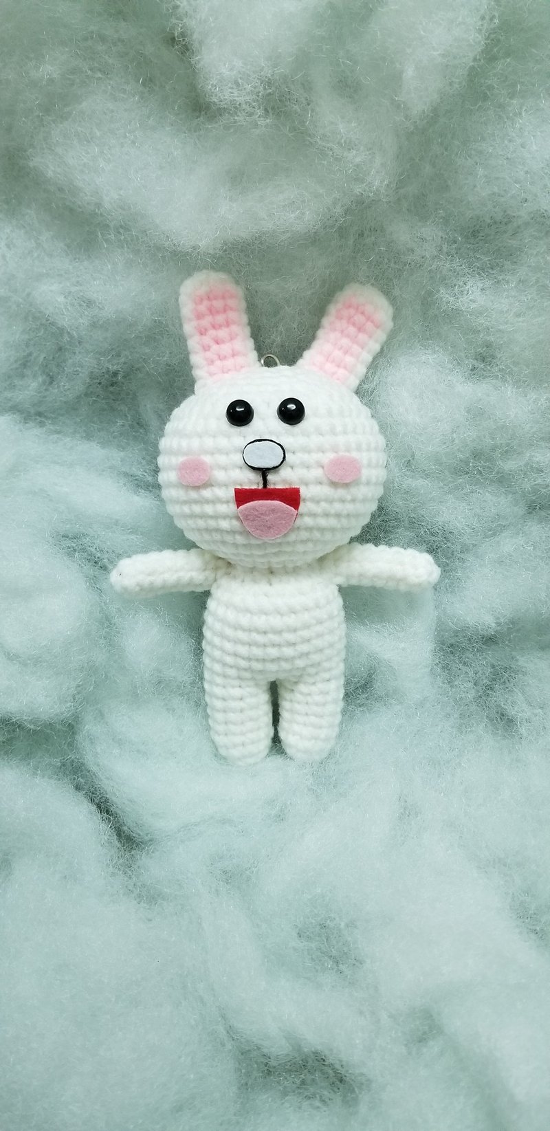 Crochet Toys - Line Friends Coni Wool Dolls Handmade Dolls Crochet Toys - พวงกุญแจ - วัสดุอื่นๆ 