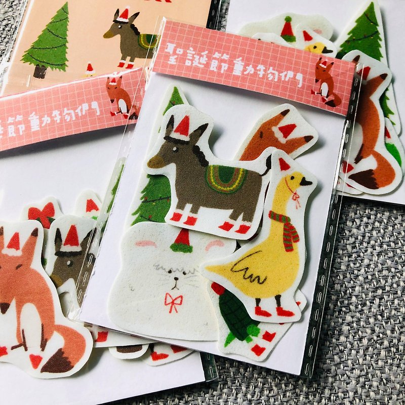 Christmas Animal Party / Sticker - Stickers - Paper 