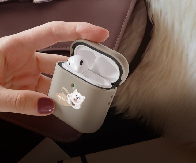 AirPods Pro/AirPods3 スマイリーエンジェル サモエド 耐衝撃