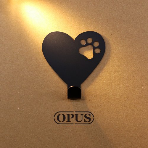 OPUS 東齊金工 【OPUS東齊金工】當貓咪遇上符號愛心-掛勾(黑)/掛鉤/口罩收納夾
