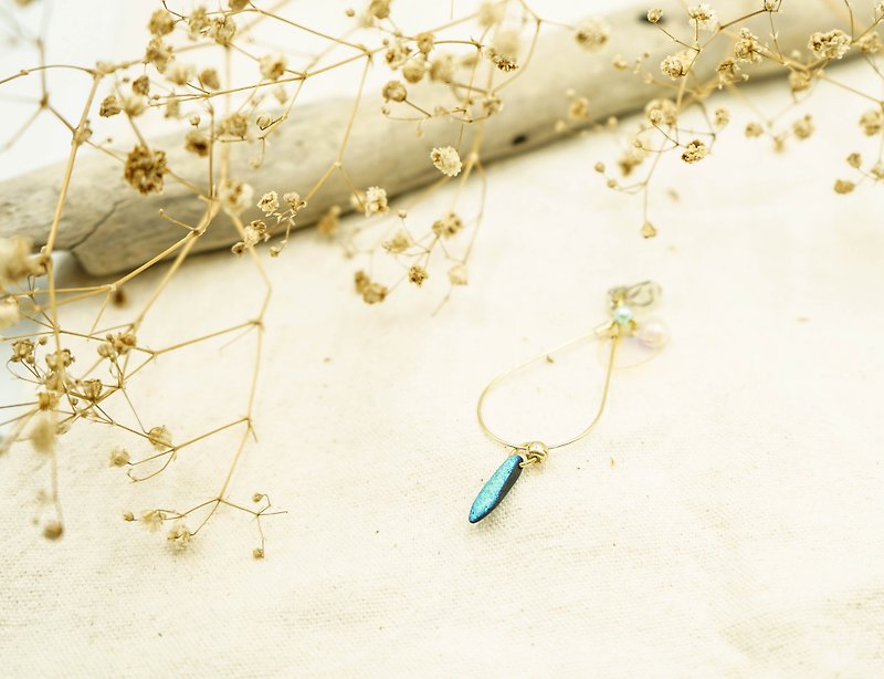 Handmade Earrings | Mermaid's Tear - Earrings & Clip-ons - Gemstone Blue