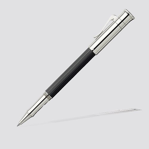 文聚 GRAF VON FABER-CASTELL經典系列鍍白金黑檀木鋼珠筆