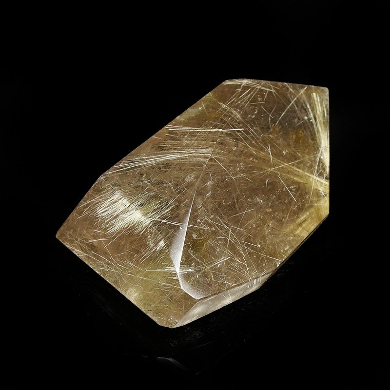 【正佳珠寶】金髮晶 高品維納斯髮晶 87g 原礦隨型雕刻擺件 - 其他 - 半寶石 多色