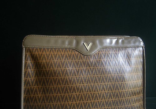 Vintage Mario Valentino Black Clutch Bag/leather Purse/80s 