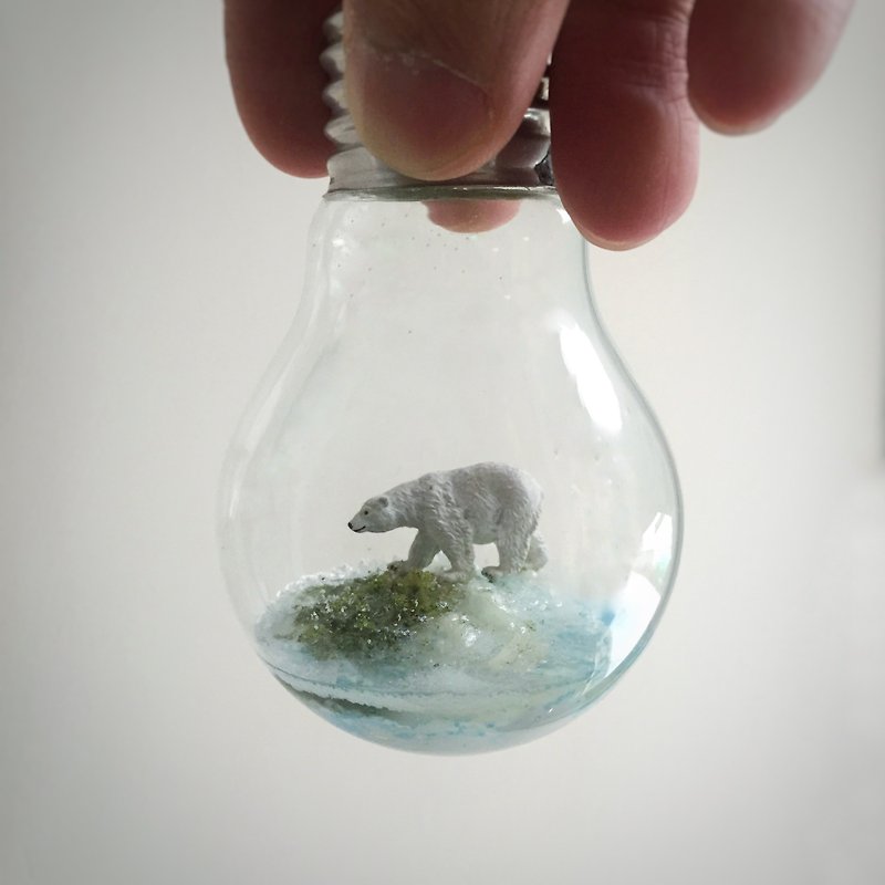 Moss bulb incandescent light bulbs into the world of micro-landscape - ของวางตกแต่ง - แก้ว หลากหลายสี