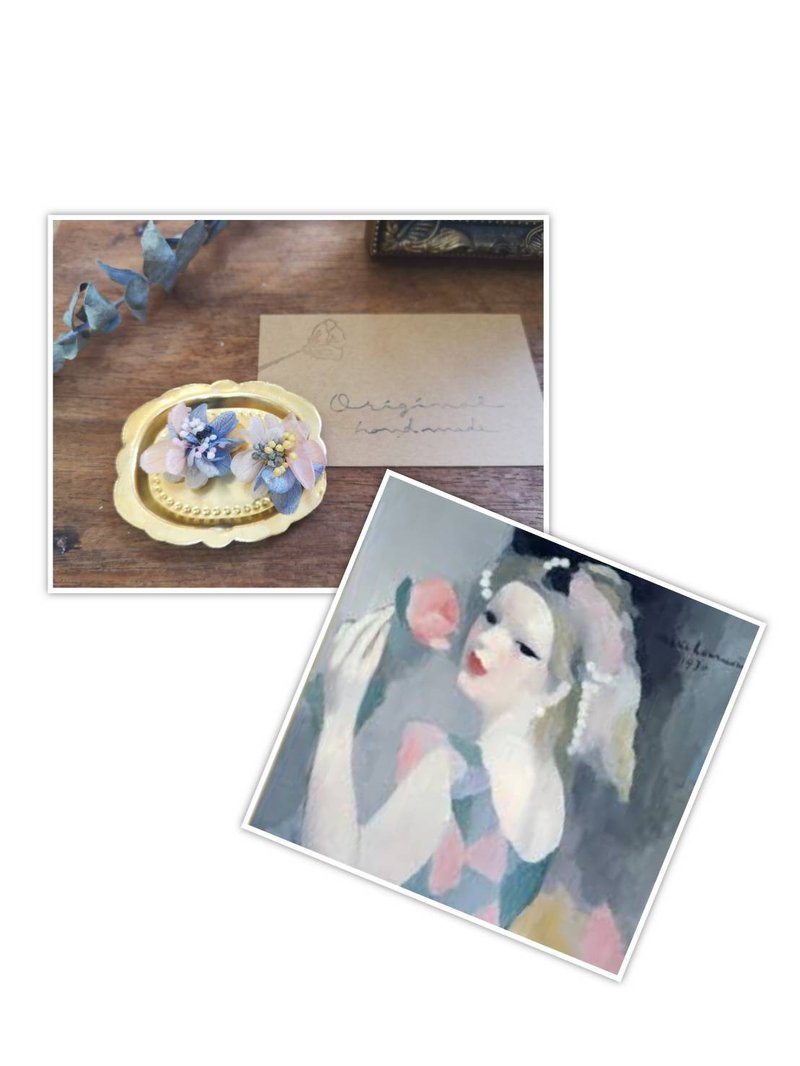 Marie Laurencin・asoblanco - 耳環/耳夾/耳骨夾 - 植物．花 多色