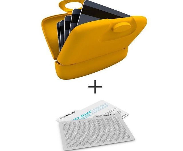 Capsul Case + DUO-LOK RFID Tabs - Warm Yellow