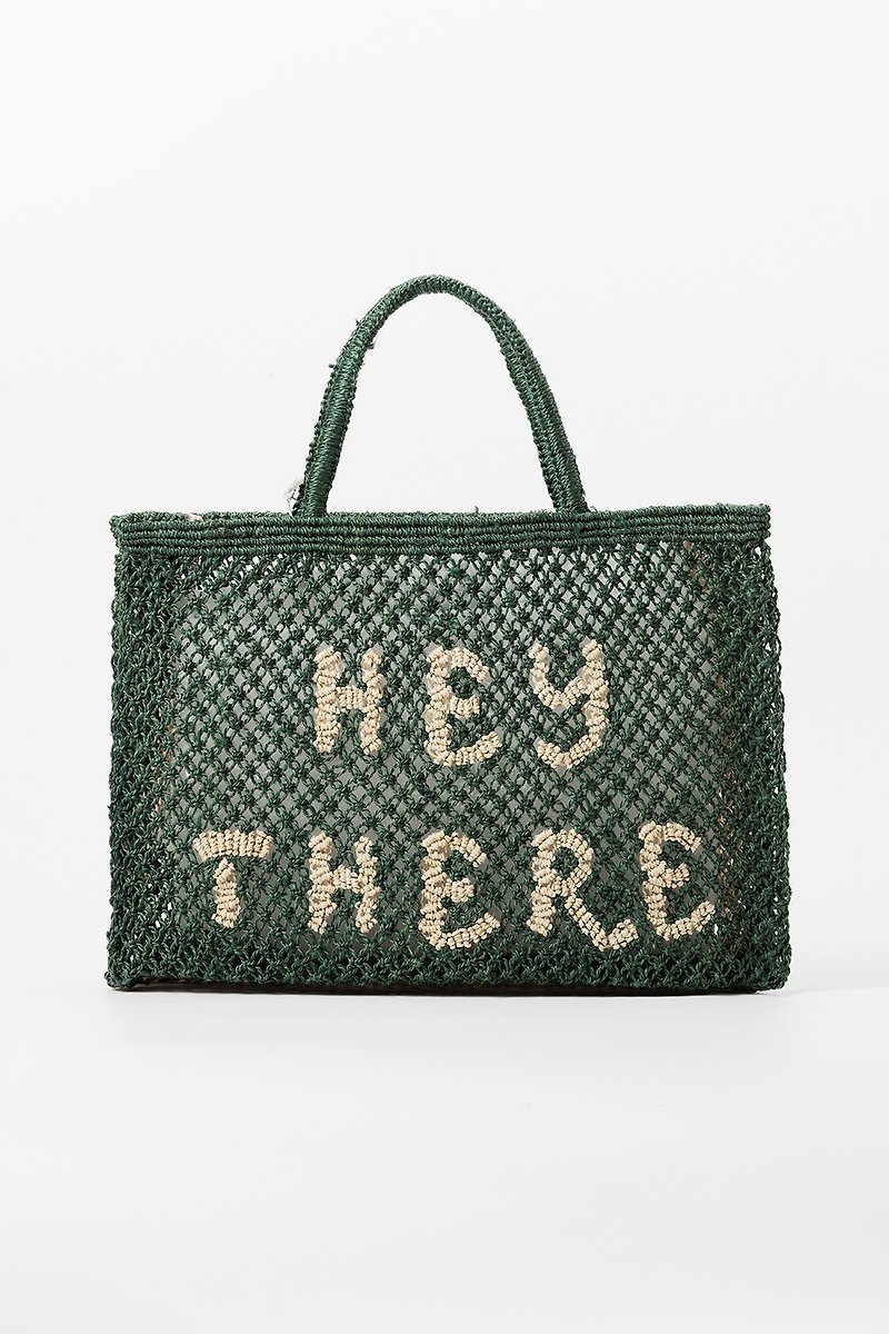 The Jacksons-HEY THERE-Forest / S - Handbags & Totes - Cotton & Hemp Green