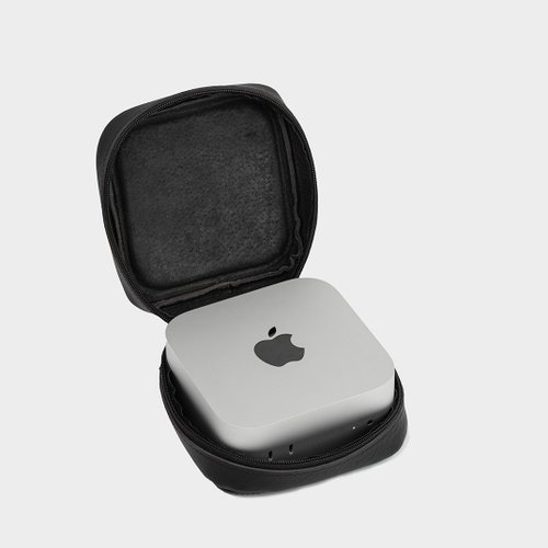 Geometric Goods Mac Mini 皮革旅行保護套 | 適用於 Mac Mini M4/M4 Pro 的保護套