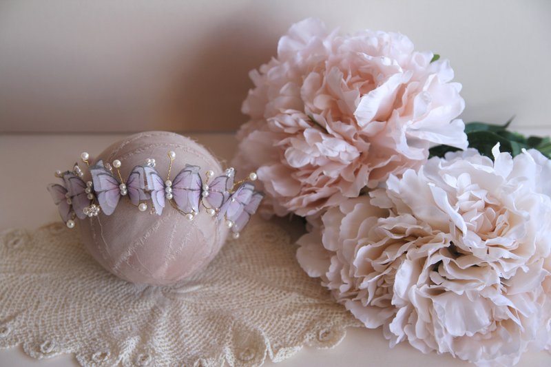 ベビーヘッドバンド、ベビーヘッドバンドセット、新生児ヘッドバンド、ベビーボウ、新生児小道具 - 帽子・ヘアバンド - コットン・麻 