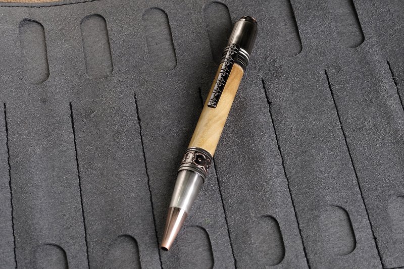 ナンゴールドワイヤーペン - 油性・ゲルインクボールペン - 木製 ゴールド