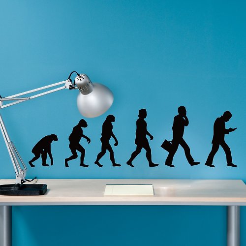 Smart Design 設計 壁貼 《Smart Design》創意無痕壁貼◆人類進化史