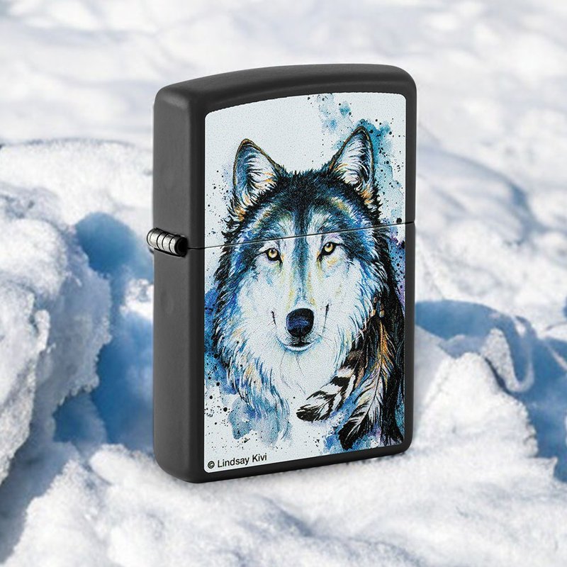 [ZIPPO official flagship store] Feed the Good Wolf windproof lighter 48936 - อื่นๆ - ทองแดงทองเหลือง หลากหลายสี