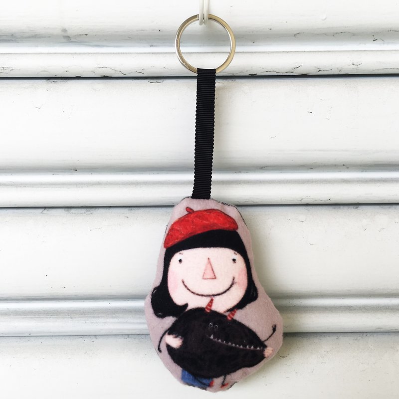 Pendant / Key Chain (HUA-0020) (Duo Li Monster) - Keychains - Polyester Red