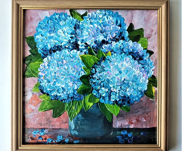 原画　現代アート　お洒落　花　花の絵　店舗インテリア　フラワーアート　青　壁掛け 楽天市場】【8/10限定P5倍】 アートパネル フラワー 花 ブーケ