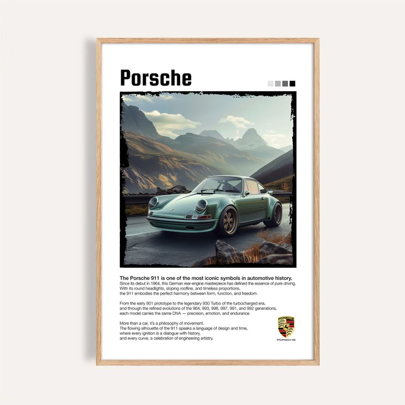 山谷之旅 Valley Escape / 經典跑車藝術掛畫 畫芯 海報 - 海報/掛畫/掛布 - 紙 