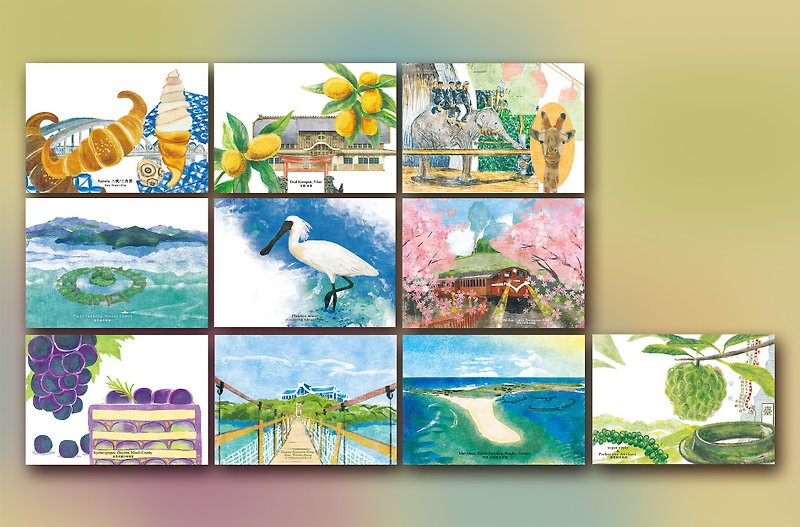 Phonetic symbols 3 postcard - Cards & Postcards - Paper Multicolor