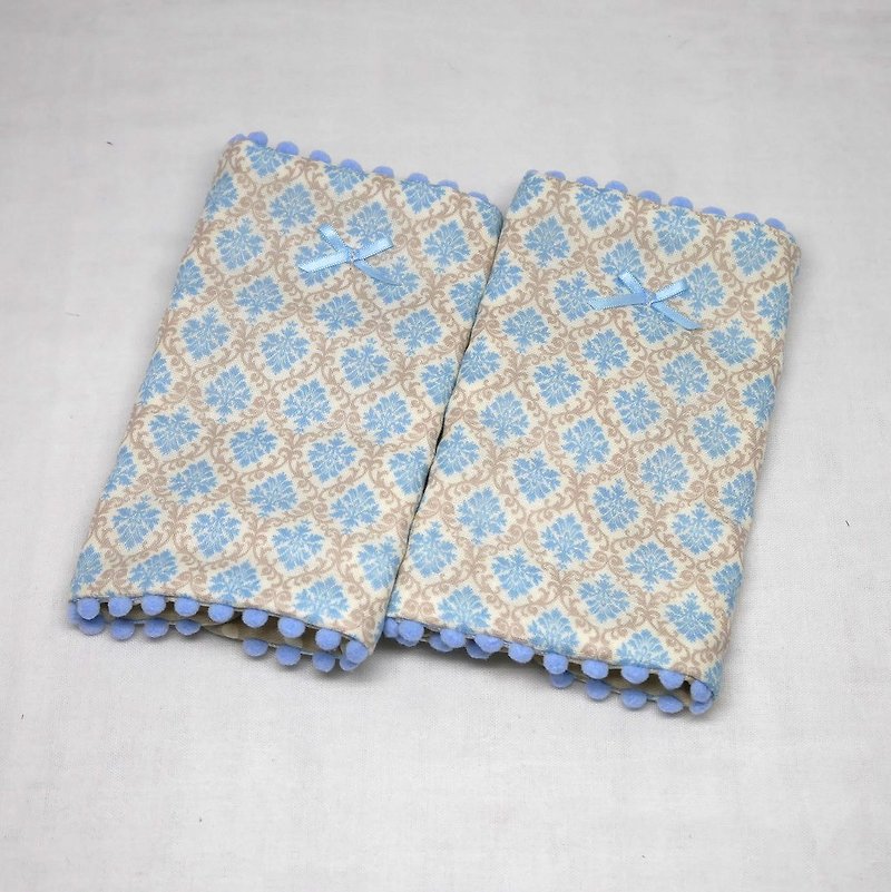 Japanese Handmade 8-layer-gauze droop sucking pads - ベビー用小物 - コットン・麻 ブルー