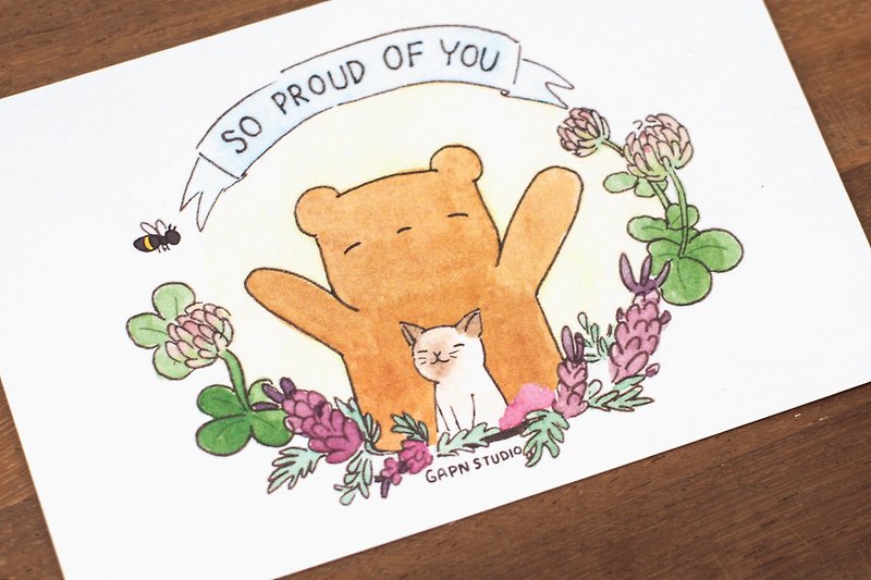 So proud of you postcard - Cards & Postcards - Paper Purple