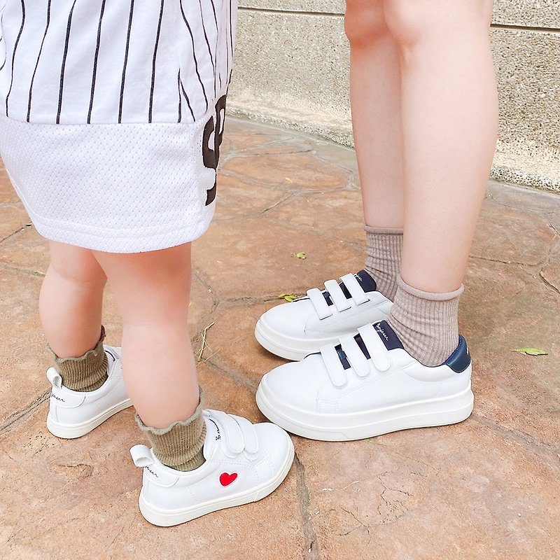 Mommy-Baby Shoe! 2-Way-Wear Anti-Splash Velcro Toddler Sneaker - Kids' Shoes - Faux Leather White