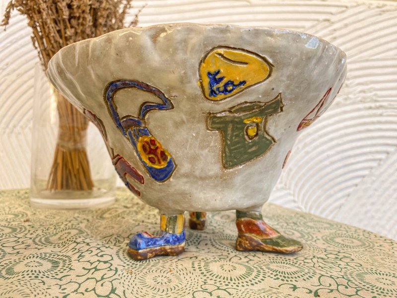 The money is not gone, it just becomes the way you like it - Items for Display - Pottery White