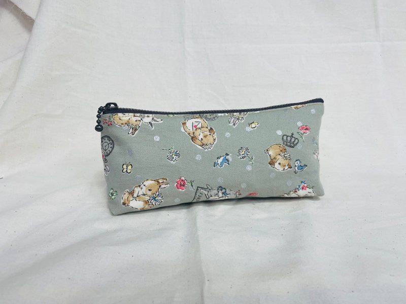 Forest bunny pencil case - Pencil Cases - Cotton & Hemp Green