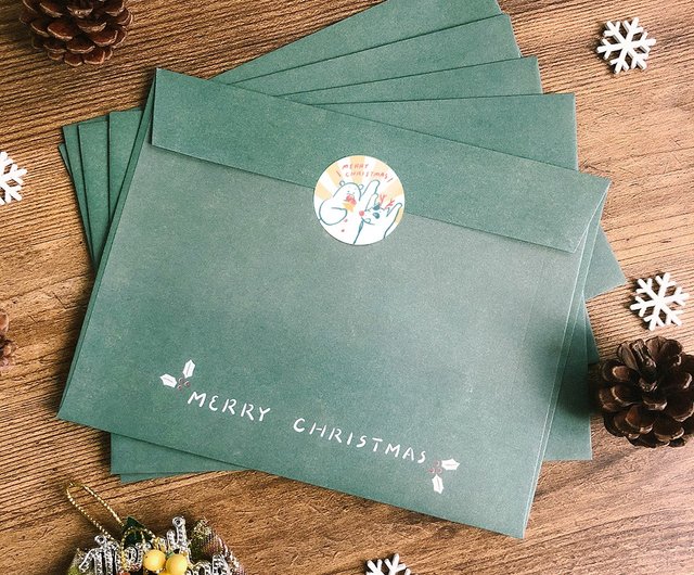 イラスト手書きカードクリスマス すべてに21年のカレンダーを与えるためのクリスマスギフトパッケージが付属しています ショップ ミス 黒と白 カード はがき Pinkoi