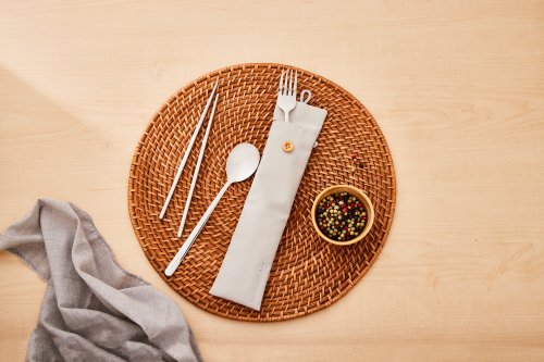 Let's go together for a light luxury retro tableware set  chopsticks,  spoons, gifts - Shop timestone-goods Cutlery & Flatware - Pinkoi