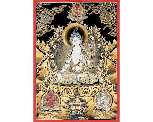 Boudha Stupa Thanka Centre 白塔唐卡畫 長壽神