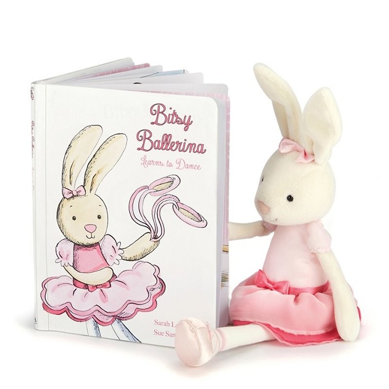 Jellycat Bitsy Ballerina Book (不含玩偶) - ของเล่นเด็ก - กระดาษ ขาว