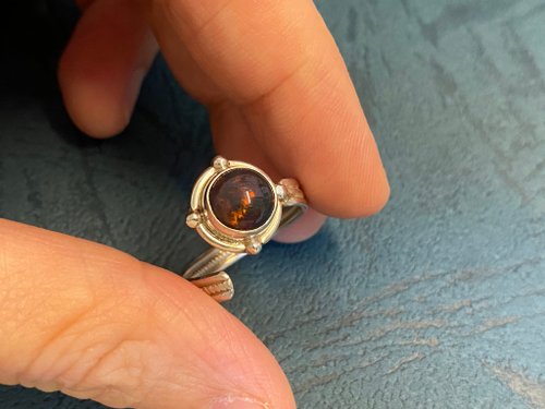 奈爾裡 天然 蛋白石 戒指 尼泊爾 手工製 925純銀