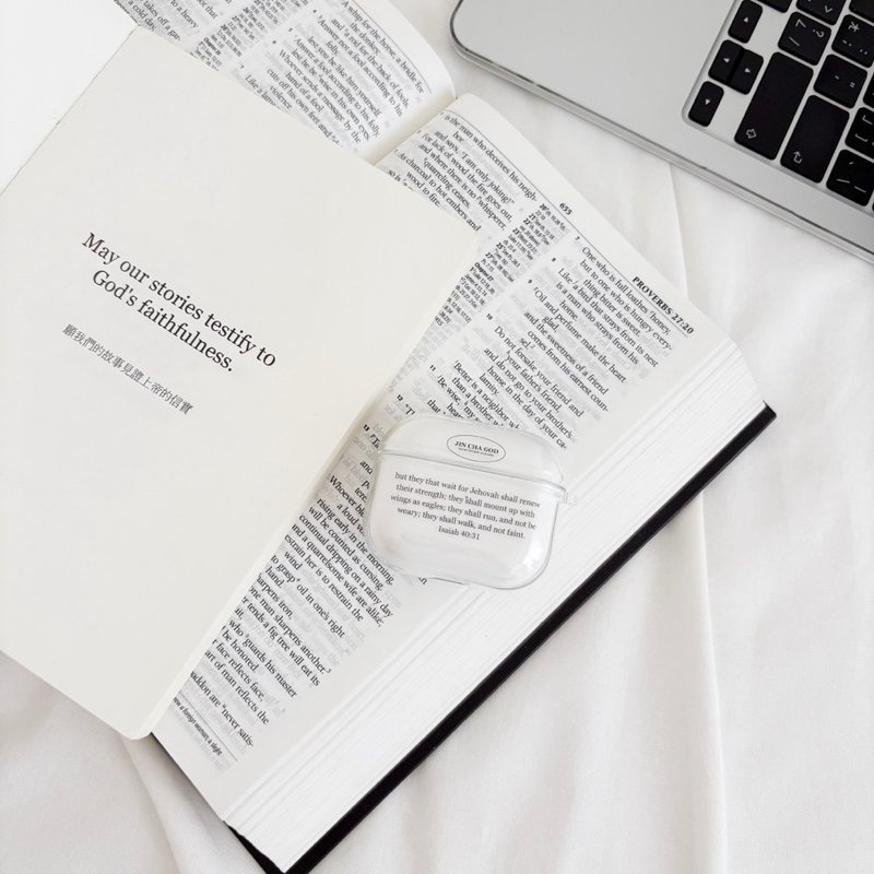 JIN CHA GOD- AirPods耳機殼保護套 但那些仰望耶和華的人 - airpods/耳機保護套 - 其他材質 