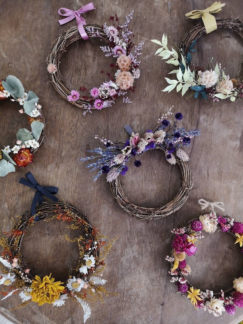 Fairy Small Dry Wreath• Dry Wreath/Eternal Flower Wreath/Valentine's Day/Dry Flower Decoration - Dried Flowers & Bouquets - Plants & Flowers Multicolor