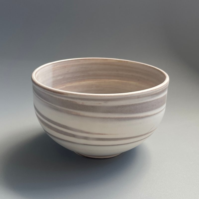 @studio_florero Neriage Kohiki Matcha Bowl | Tea Basin - Bowls - Pottery Khaki